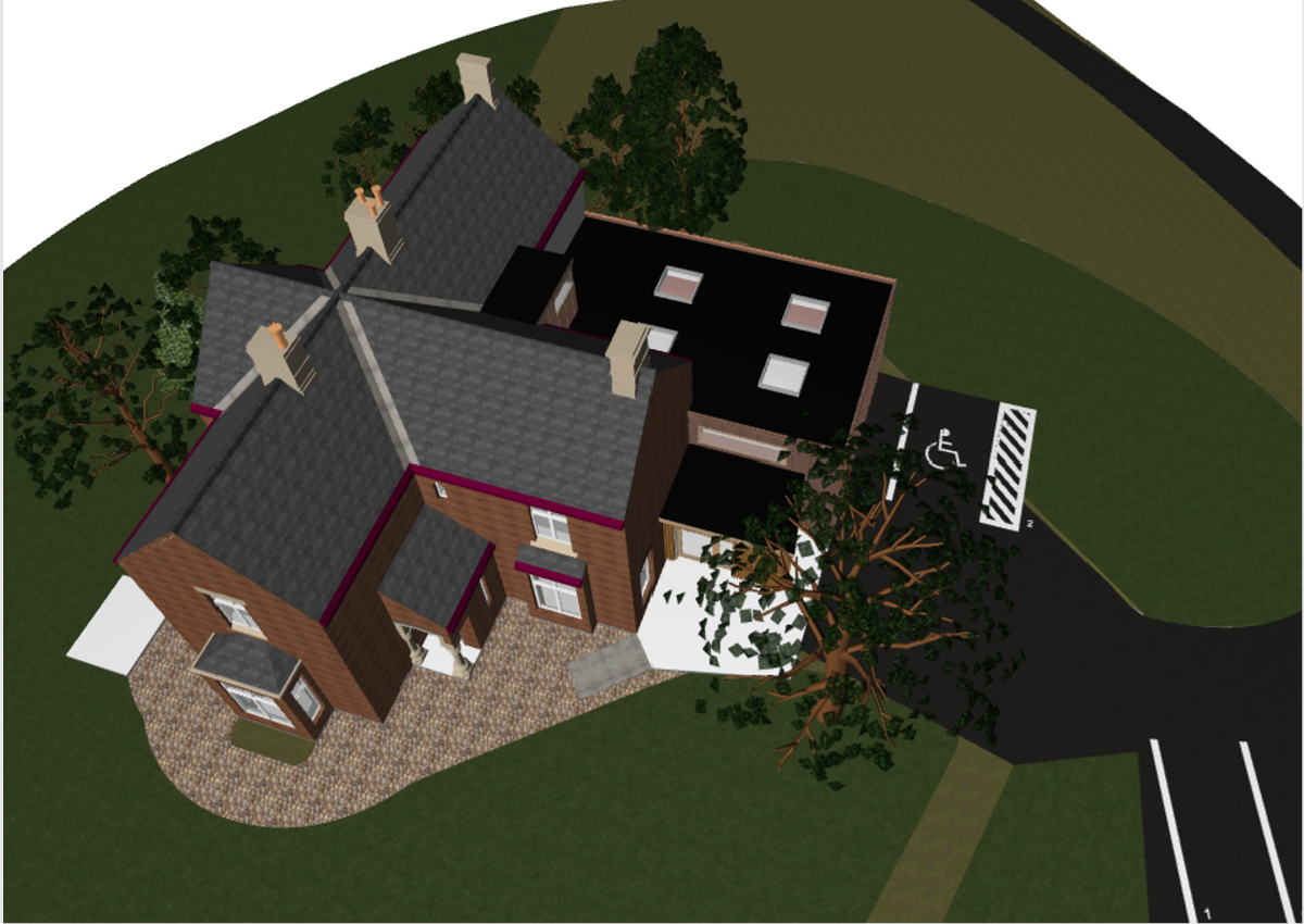 3D Piel view house